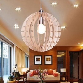 12W Vintage LED Andere Holz Kronleuchter Wohnzimmer Schlafzimmer Esszimmer Arbeitszimmer Büro Flur