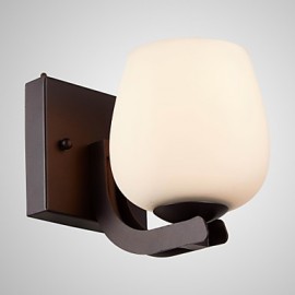 Eisen Wand Lampe mit Glas Schatten Klassische Moderne Beleuchtung Wand Sconces