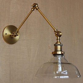 Die LOFT Stil Designer Lampe Moderne Glas Bronze Cafe Dekorative Wand Lampe