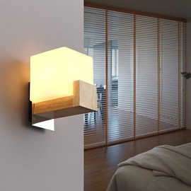 Wandleuchten LED Mini Stil Modern Zeitgenössisch Holz Bambus