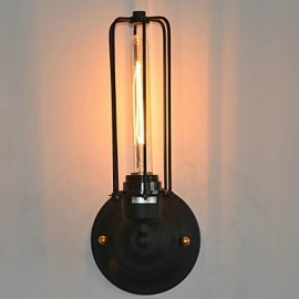 Amerikanische Vintage Wandlampe aus Eisen