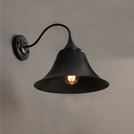 E27 220V 29*29CM 5 10 Designer Blindgänger Loft Stil Antike Schwarze Eisenkappe Wandleuchte LED