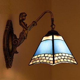 E27 220V 30*25CM 3 5 Europäischen Mittelmeer Vertraglich Ländlichen Kreative Schmiedeeisen Wand Lampe Glas led leuchten