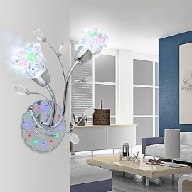 34*26 CM Kreative Blumen Zeitgenössische Und Vertraglich Kreative Kristall Wand Lampe Led leuchten