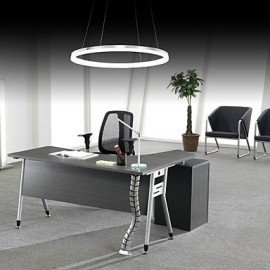 Pendelleuchten im modernen Design 20 W hochwertige LED Acryl Einzelring passend für Wohnzimmer Esszimmer Arbeitszimmer Büro