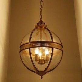 Eisen Bronze Kronleuchter Lampe Glas A