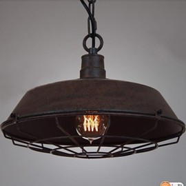 1 flammige Pendelleuchte aus Metall im Vintage Stil