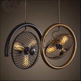 Retro Industrie Wind lampe fan anhänger lampe Amerikanischen stil bar