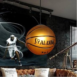 Glas Anhänger Cafe Retro Basketball Anhänger