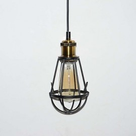 Neue LOFT Lampe Vintage Pendelleuchte Edison Licht Balck Eisen Metallkäfig Lampenschirm Lager Stil Beleuchtung Leuchte