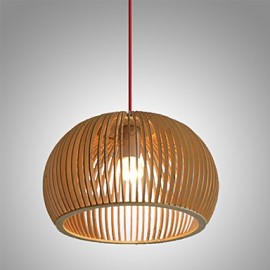 Design Stil Kreisförmige Funktion L 220V Pendelleuchte 1 Licht Holz