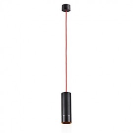 GE 05032 8W 220 1 flammige Mini Pendelleuchte schwarz eloxiert mit Aluminium 220 240 V