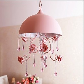 Eine kleine rosa Rose Garten Restaurant Kronleuchter Lampe Iron Princess Zimmer 1