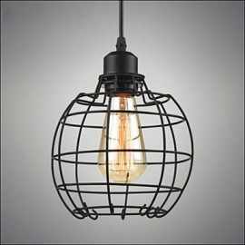 Edison Pendelleuchte Lampe Kronleuchter Drahtkäfig Hängende Deckenlampenschirm