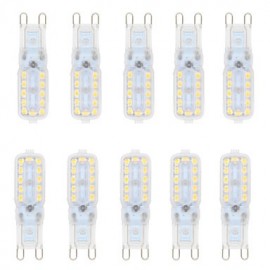 5W G9 LED Zweistiftlampen T 22 SMD 2835 550 lm Warmweiß Kaltweiß Dimmbar V 10 Stk