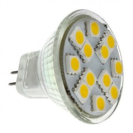 1 5W GU4(MR11) LED Strahler MR11 12 SMD 5050 160 lm Warmweiß DC 12 V