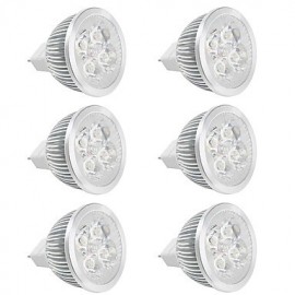 LED 12 V DC AC 4 W MR16 LED Spotlicht Lampenbecher für Esszimmer Ausstellungshalle Innenbereich warmes kaltes Weiß (6 Stück)