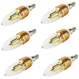 Stück E14 3 W 250 lm 3000 K 32 x SMD3014 warmweiße LED Kerzenlampe – (AC 85–265 V)