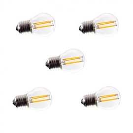 stücke G45 4W E27 360LM Dimmbar 360 Grad Warme Kühle Weiße Farbe LED Filament Licht 220V