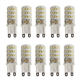 W G9 Kieselgel LED Glühbirne Top Lighting 45 SMD 3014 260 lm Warm oder Kaltweiß 220 V AC (10 Stück)