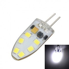 G4 Silikon 3W 200lm 3500K 6500k 12x SMD 2835 LED Warm Kaltweiß Glühbirne Lampe (AC DC 12V)