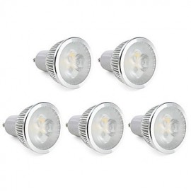 6W GU10 LED Strahler MR16 3 High Power LED 310 lm Warmweiß Dimmbar V 5 Stk