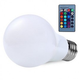 RGB 10 W E27 LED Globe Glühbirne 16 Farbwechsel mit 24 Tasten Fernbedienung RGB Glühbirnen (AC85 265 V)