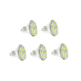 6W GU4(MR11) LED Filamentbirnen 12 SMD 5730 570 lm Warmweiß Kaltweiß DC 12 V 5 Stk