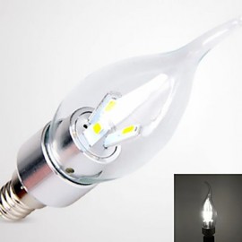 W E14 450–500 lm 6000–6500 K Kaltweiße LED Kerzenlampe im Kerzenstil (85–265 V)