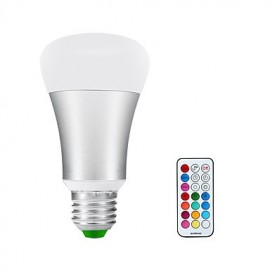 10 W RGBWW E26 E27 LED Globe Glühbirnen A60 (A19) 1 COB 900 lm – 1200 lm lm Warmweiß RGB (85 – 265 V)