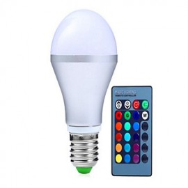 5W AC85 265V E14 GU10 E26 E27 B22 LED Smart Glühbirnen A60 (A19) 1 Integrierte LED 350 lm RGB Dimmbar Ferngesteuert Dekorativ V 1 Stck