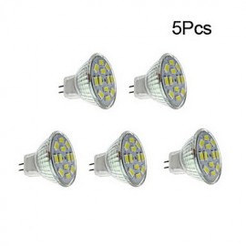 6W GU4(MR11) LED Strahler 12 SMD 5730 570 lm Warmweiß Naturweiß DC 12 V 5 Stk