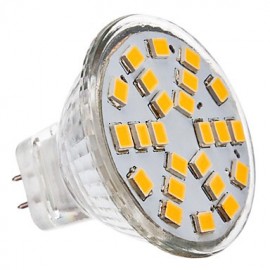 3W GU4(MR11) LED Strahler MR11 24 SMD 2835 230 lm Warmweiß DC 12 AC 12 V