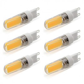 W LED G9 Bi Pin Kristallbirne High Light COB SMD 360 Abstrahlwinkel 220 V – 240 V AC (6 Stück)