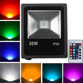 30W LED Flutlicht 1 High Power LED 2400 lm RGB Ferngesteuert V