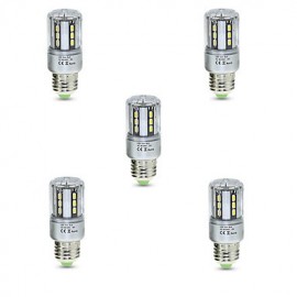 Stück Lampada LED Lampe 5 W E27 Aluminium LED Maislichter 24SMD 5736 600 lm Warm Kaltweiß Dekorativ (AC85 265 V)