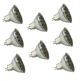 GU5.3(MR16) LED Strahler MR16 27 SMD 5050 450 lm Warmweiß Kaltweiß Dimmbar Dekorativ V 8 Stk