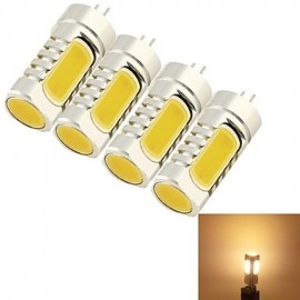 5W G4 LED Maiskolben T 4 COB 210 lm Warmweiß Dekorativ DC 12 AC 12 V 4 Stk