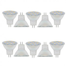 2W GU4(MR11) Dekorationslicht MR11 9 SMD 5730 280LM lm Warmweiß Kaltweiß Dekorativ 9 30 V 10 Stck