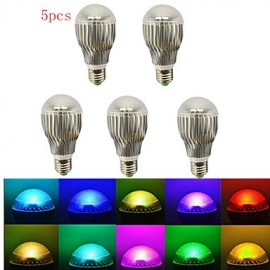 Stück E27 5 W RGB mit Fernbedienung mehrfarbige RGB LED Glühbirne (85 – 265 V)