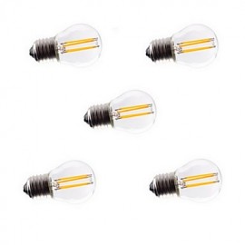 Stück G45 4 W E27 400 lm 360 Grad warmes kaltes Weiß Edison Glühfadenlicht LED Glühlampe (85 265 V)