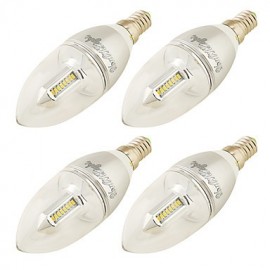 E14 3W 250lm 3000K 32 x SMD 3014 Warmweiß LED Kerzenlampe AC 85 265V