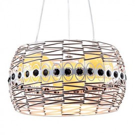 Rattan Art Esszimmerlampe LED Pendelleuchte Handgewebt