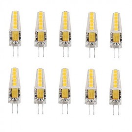 2W G4 LED Maiskolben T 10 SMD 2835 180 200 lm Warmweiß Kaltweiß AC DC 12 V 10 Stk