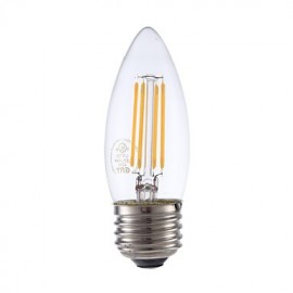 3 5W E26 LED Filament Birnen B10 4 COB 350 lm Warmweiß Dimmbar 120V 1 Stk