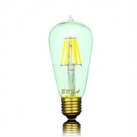 E26 E27 220V ST58 2200K 2700K 300 500lm 5W 6LED Glühbirne Edison