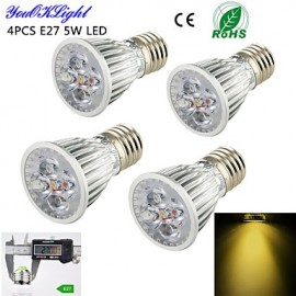 Stück E27 5 W 450 lm 3000 K warmes weißes Licht 5 Hochleistungs LED Strahler AC110 120 V 220 240 V