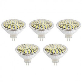 Stück 60 LEDs GU10 MR16 SMD2835 LED Strahler 5 W hitzebeständiges Glasgehäuse Kalt Warmweiße LED Lampen (AC220 240 V)