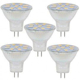 2W GU4(MR11) Dekorationslicht MR11 9 SMD 5730 280LM lm Warmweiß Kaltweiß 9 30 V 5 Stk