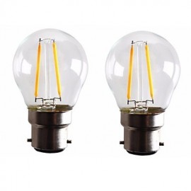 STÜCKE 2 W B22 LED Filament Birnen G45 2 COB 200 lm Warmweiß Dimmbar V